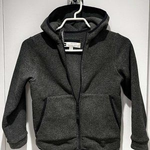 MEC - Youth Full-Zip Fleece Jacket in grey (Size 7)